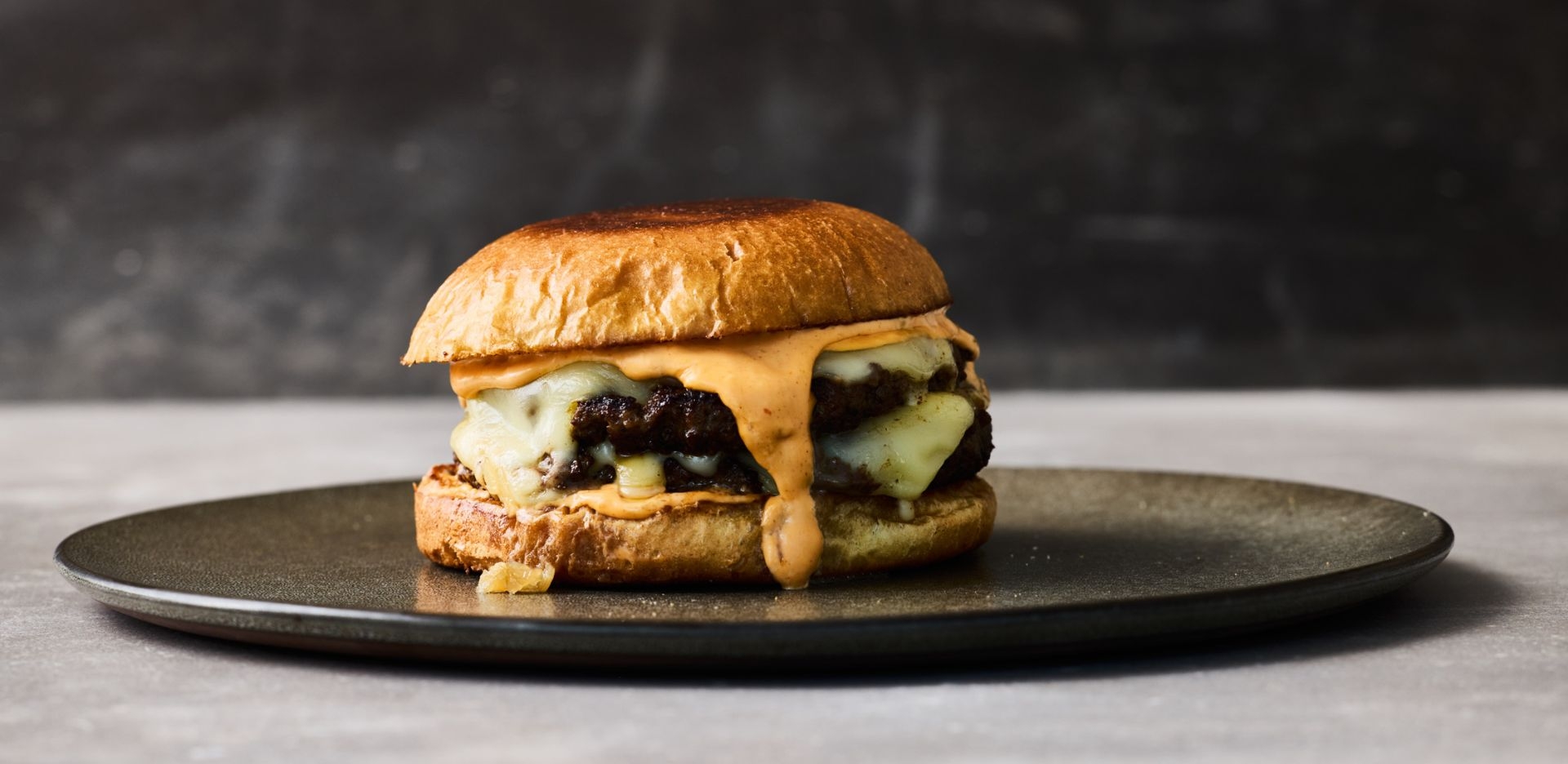 Traditionell hamburgare